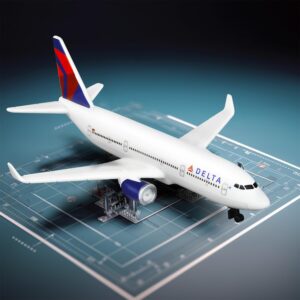 Sky Trek Model Airplanes Delta Airplane Airlines Plane Aircraft Model for Display Collection and Gifts.