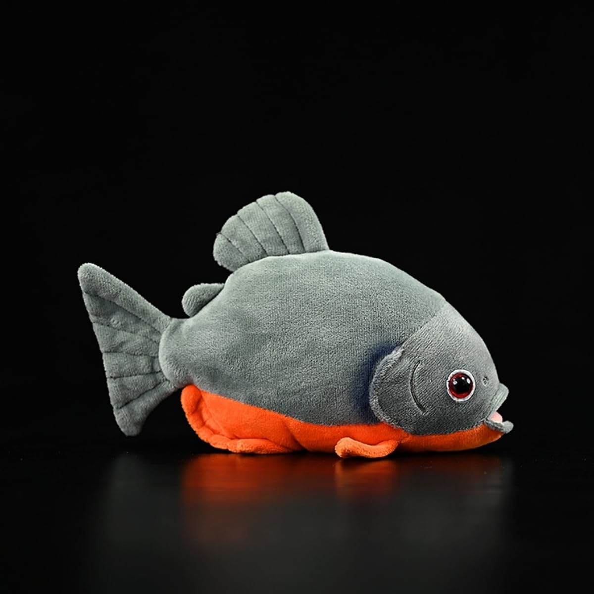 ZCPACE 8.7'' Realistic Piranha Fish Stuffed Animal Piranha Fish Plush Cute Stuffed Fish Plushie Pillow Doll Toy Kids Gifts