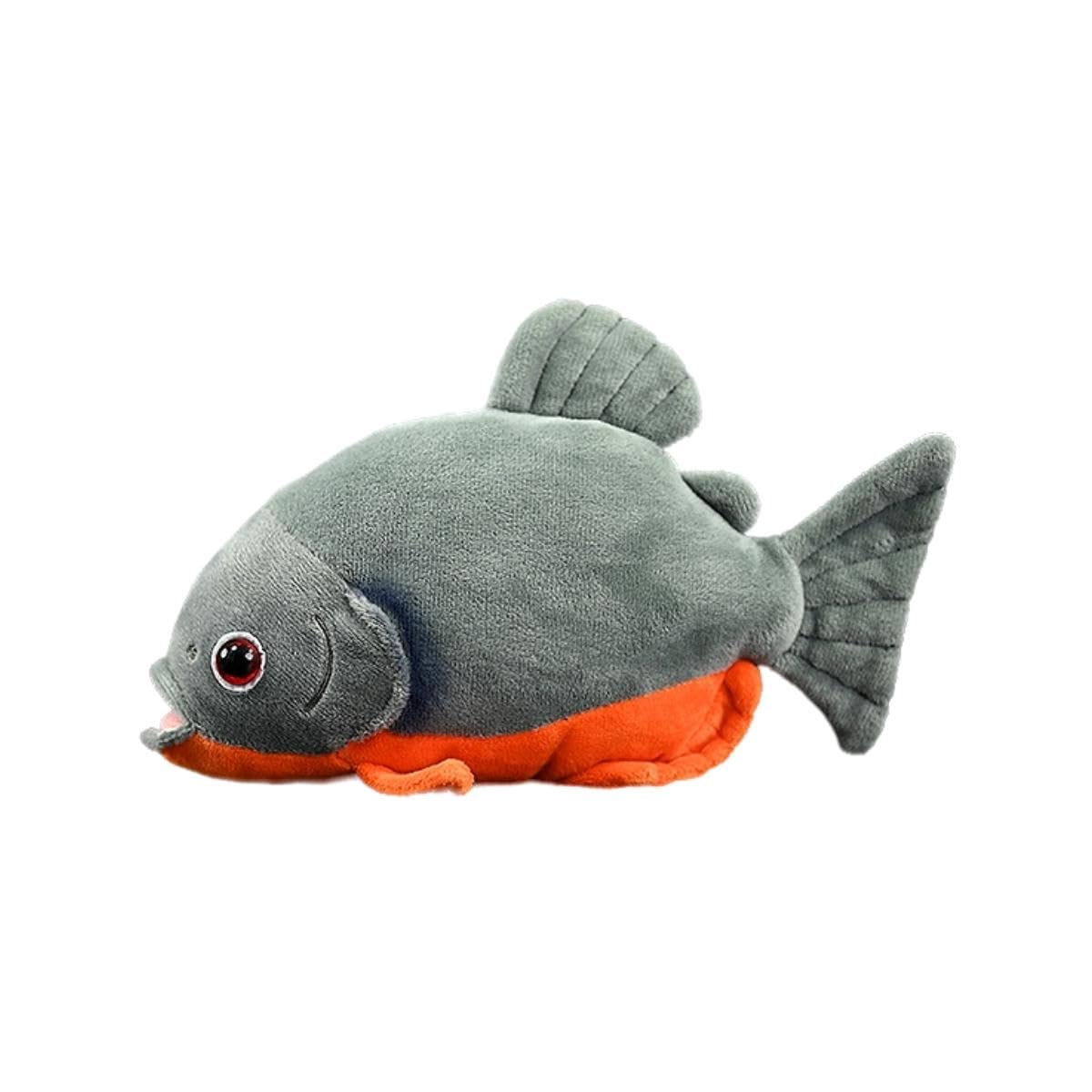 ZCPACE 8.7'' Realistic Piranha Fish Stuffed Animal Piranha Fish Plush Cute Stuffed Fish Plushie Pillow Doll Toy Kids Gifts