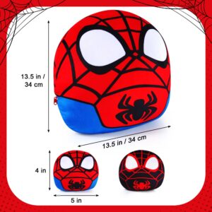 Hevano 3 in 1 Spider Plush Pillow, Super Soft Stuffed Animal Toys for Kids Adults, Plush Pillow Home Decorations, Spider Mommy Stuffed Animal Toys with 2 Babies in her Tummy