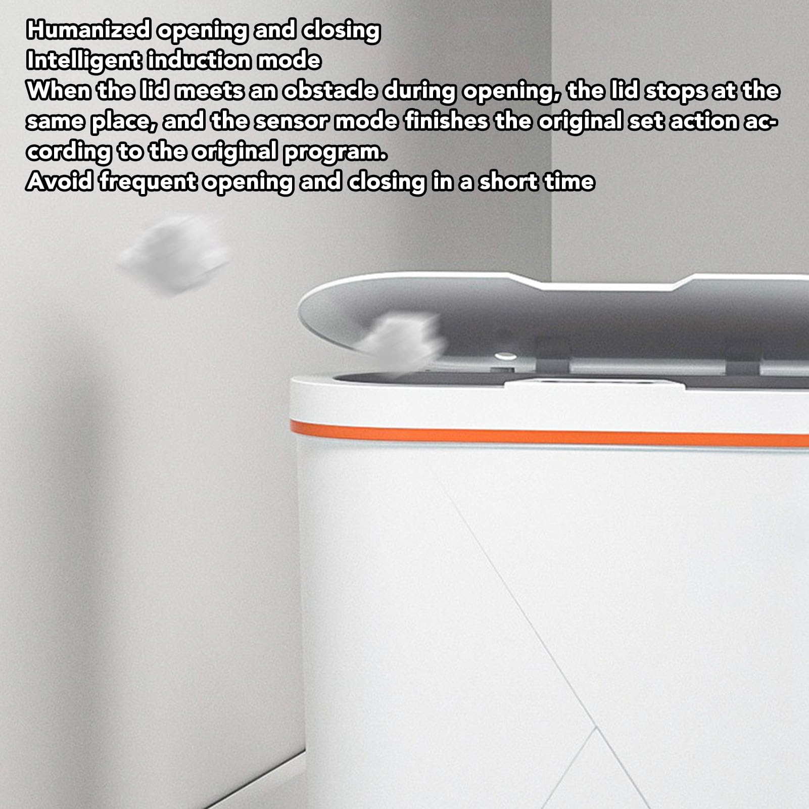 Tyenaza Automatic Trash Can, 3 Gallon Touchless Bathroom Garbage Can Motion Sensor Smart Trash Can with Essential Oil Diffuser for Kitchen Bedroom White