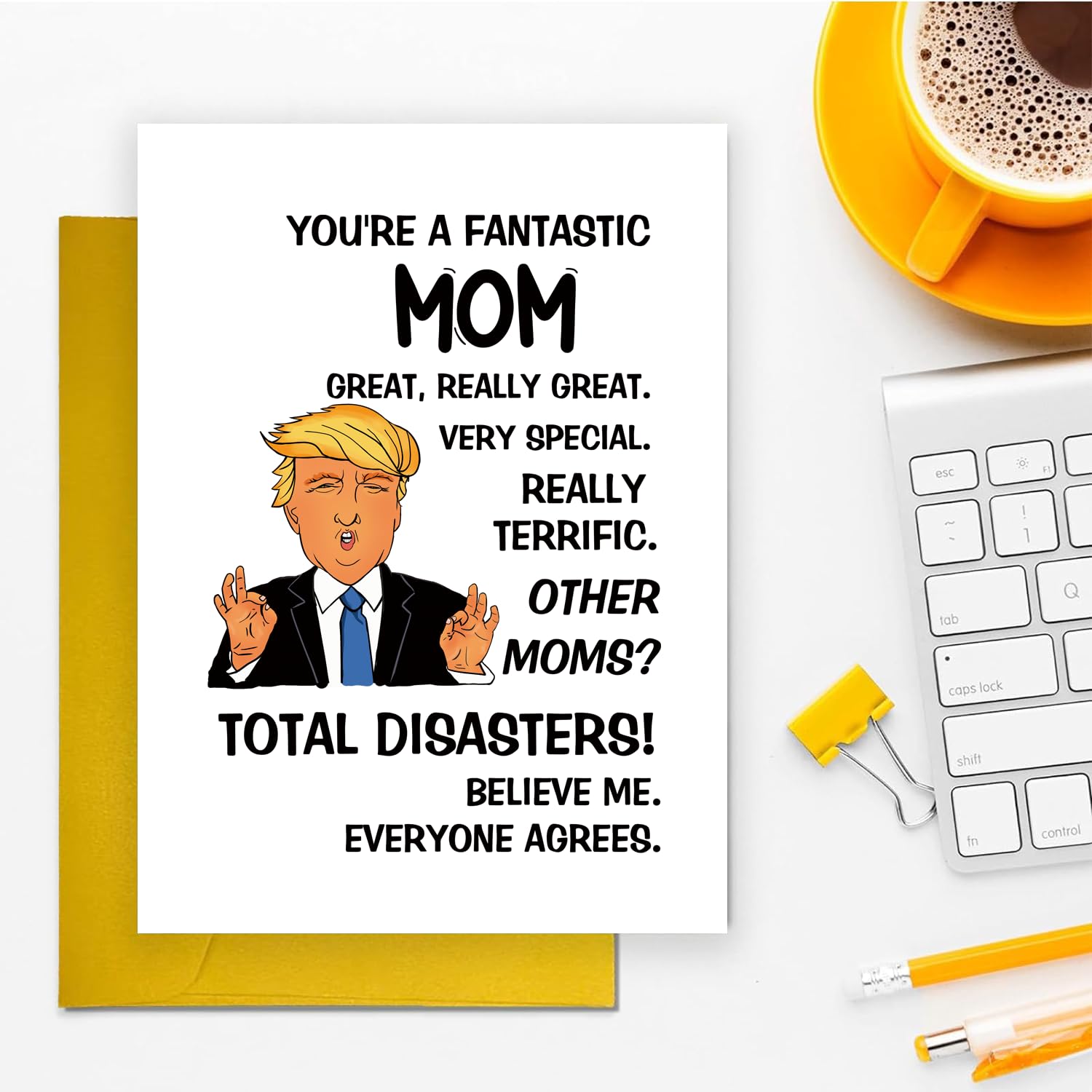 UUEFKTN Funny Birthday Card for Mom Grandma, Happy Mom Birthday Card Gift, Humor Mother Birthday Card Gift From Son Daughter, Ideal Birthday Day Gift For Mom Her Women,Funny Mother's Day