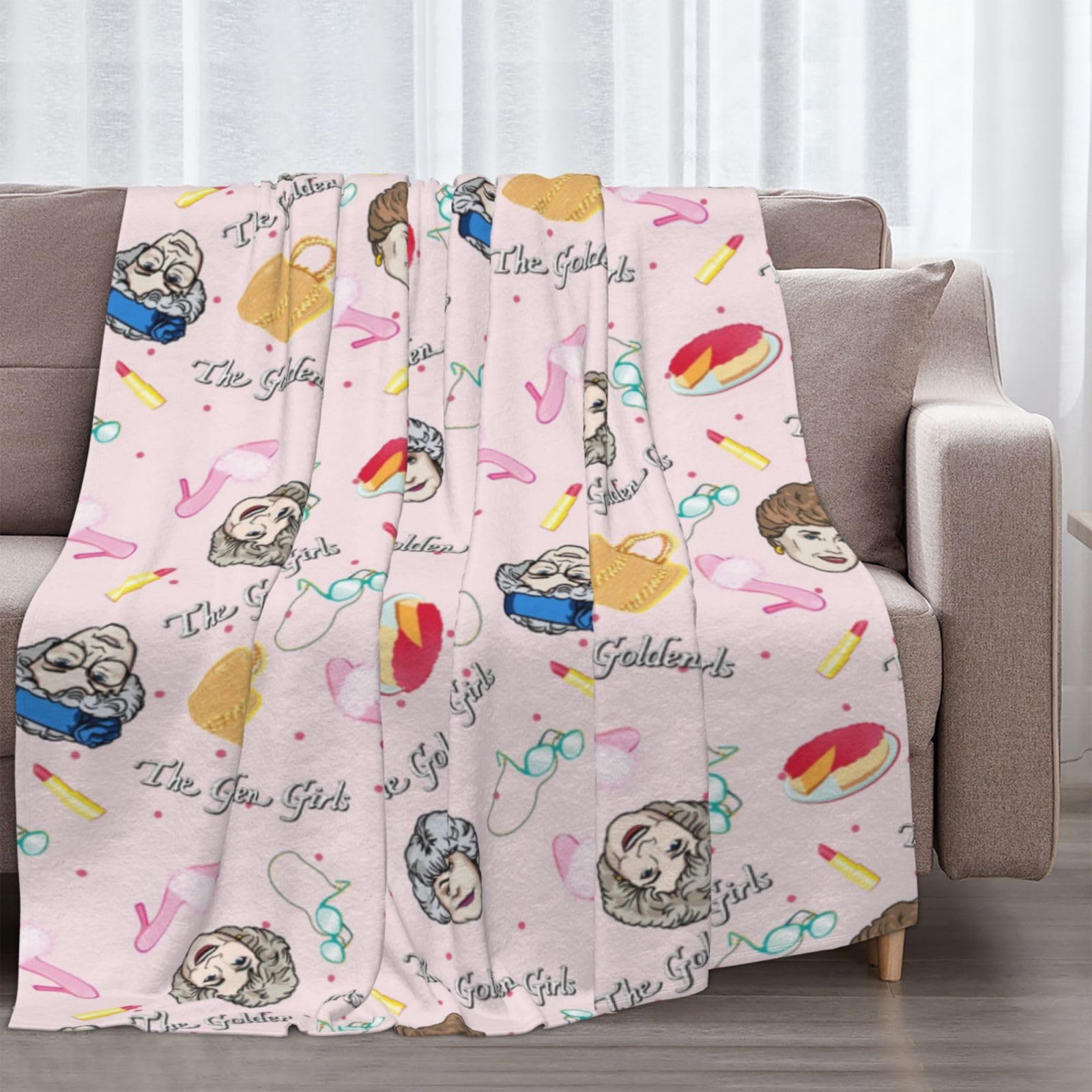 Goldengirls Golden Girls Blanket Gifts 60x50 Throw Blanket Lightweight Golden Girls Merchandise for Couch Bed Sofa Car