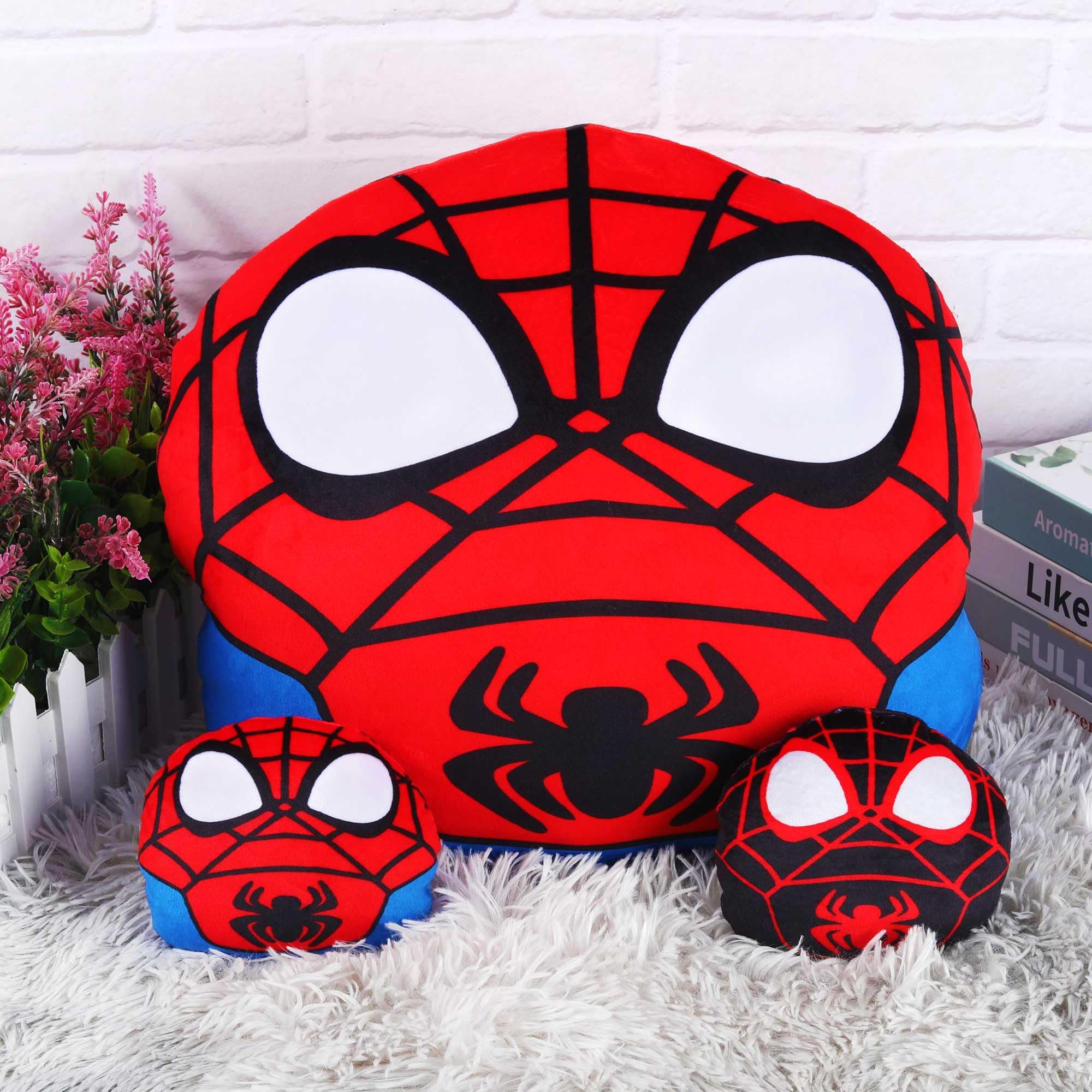 Hevano 3 in 1 Spider Plush Pillow, Super Soft Stuffed Animal Toys for Kids Adults, Plush Pillow Home Decorations, Spider Mommy Stuffed Animal Toys with 2 Babies in her Tummy