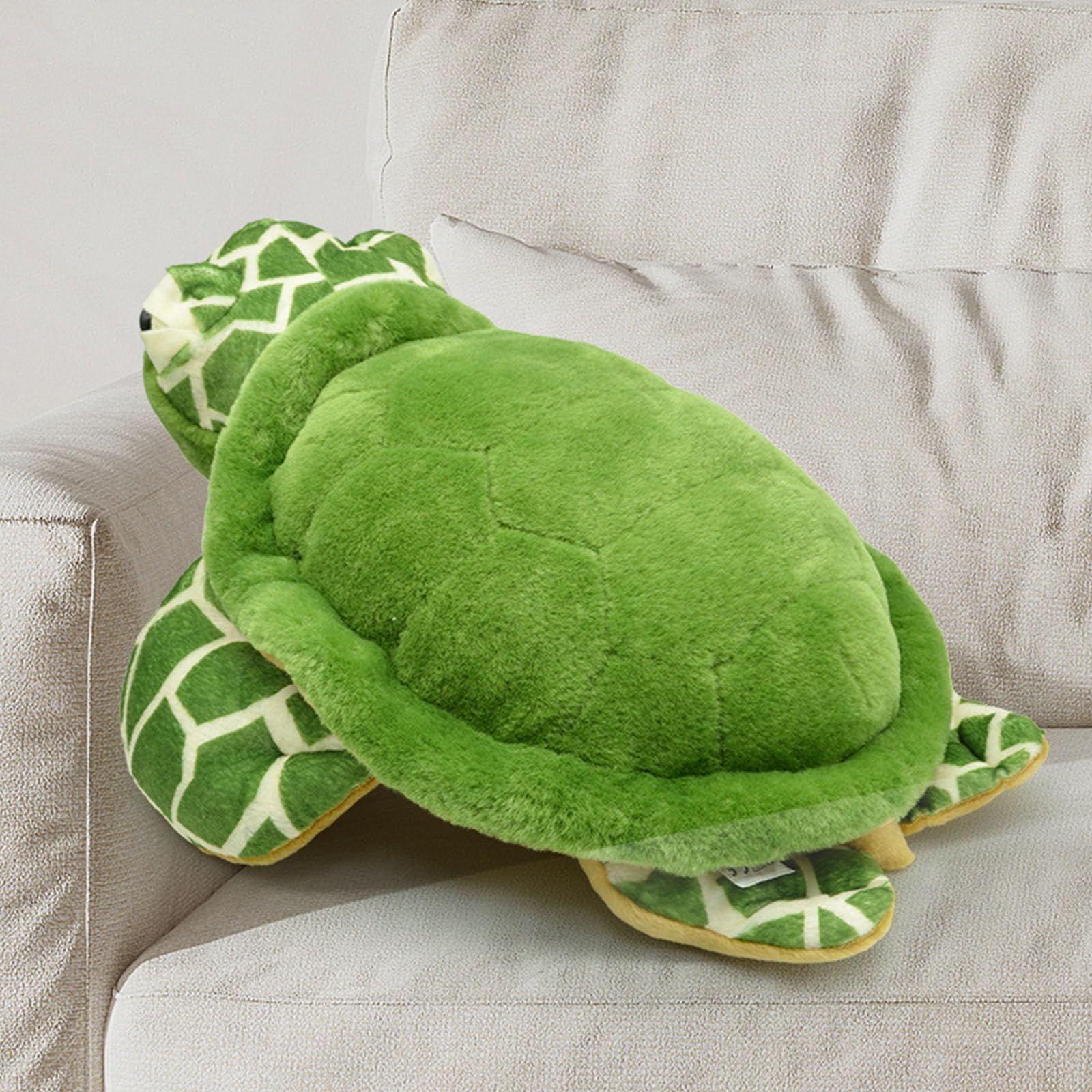 make my day Large Plush Turtle 21'' Stuffed Sea Turtle Plush Turtles Soft Big Stuffed Turtle Pillow Toys Tortoise Hugging for Christmas, Valentine, Birthday, Green