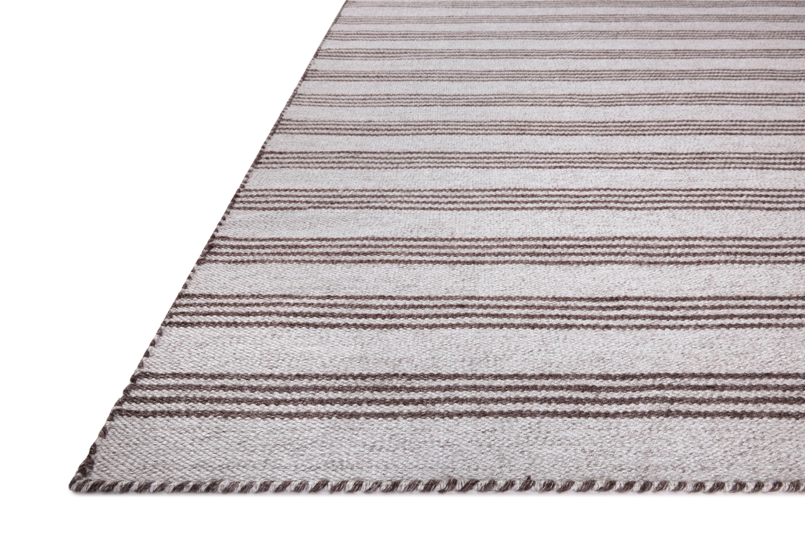 Loloi Magnolia Home by Joanna Gaines x Charlie Silver/Bark 5'-0" x 7'-6" Area Rug