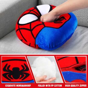 Hevano 3 in 1 Spider Plush Pillow, Super Soft Stuffed Animal Toys for Kids Adults, Plush Pillow Home Decorations, Spider Mommy Stuffed Animal Toys with 2 Babies in her Tummy