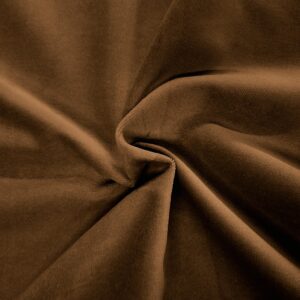 Greton Velvet Fabric, Brown 1 Yard