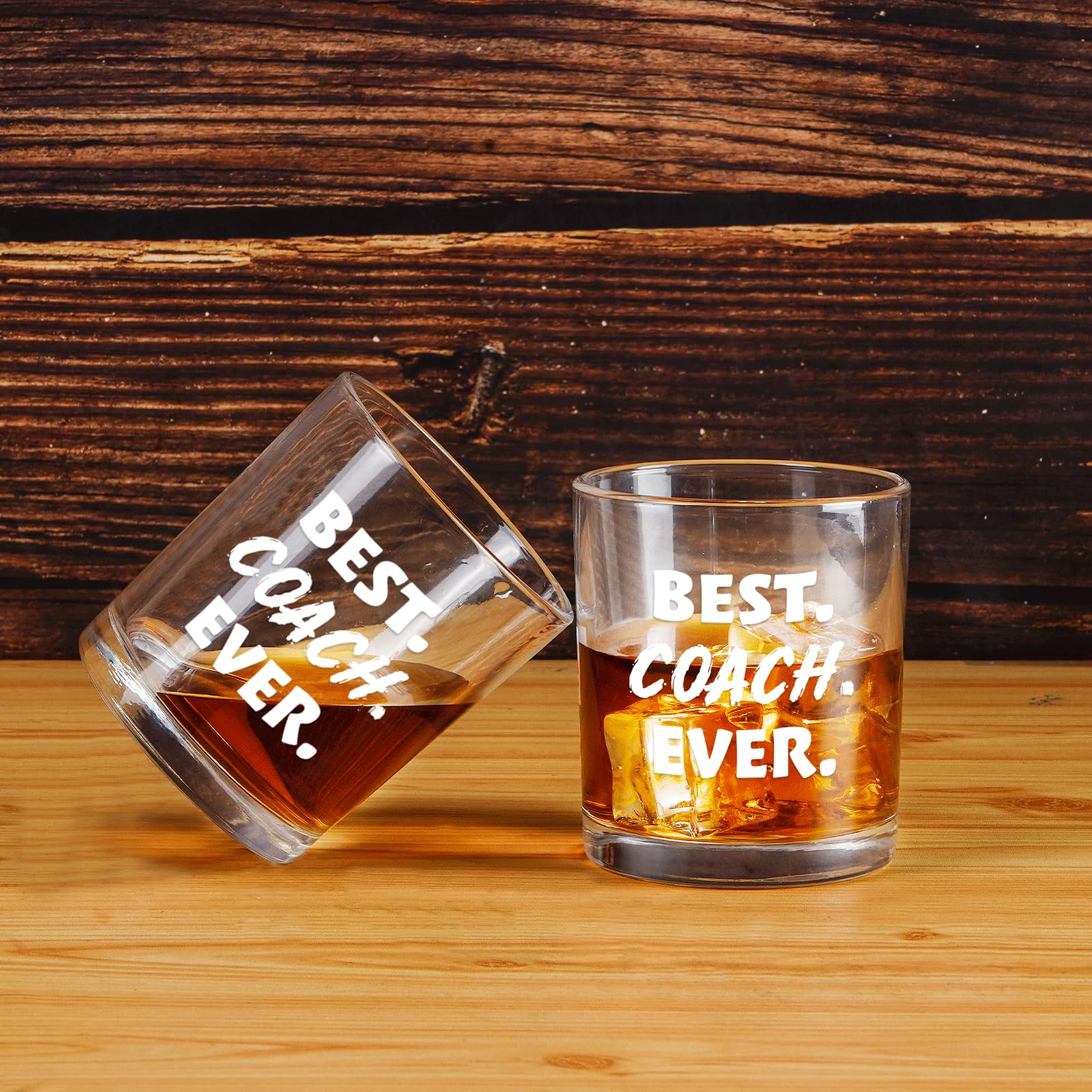 Futtumy Best Coach Ever Whiskey Glass, Coach Gifts for Men, Basketball Coach Gifts, Baseball Coach Gifts, Best Coach Gifts for Soccer Softball Volleyball, 10 Oz