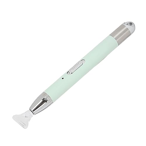 Luminous Rhinestone Painting Pen Ergonomic Rechargeable Embroidery Bead Picker Tool with 6 Heads Green