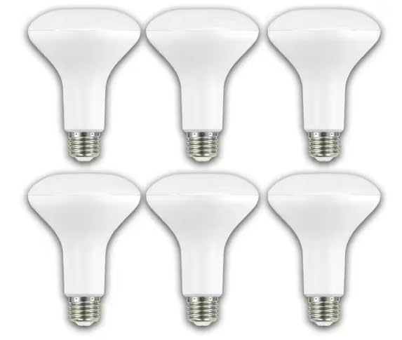 EcoSmart BR30 65W Equivalent Dimmable LED Light Bulbs Soft White (6 Pack)