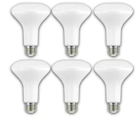 EcoSmart BR30 65W Equivalent Dimmable LED Light Bulbs Bright White (6-Pack)