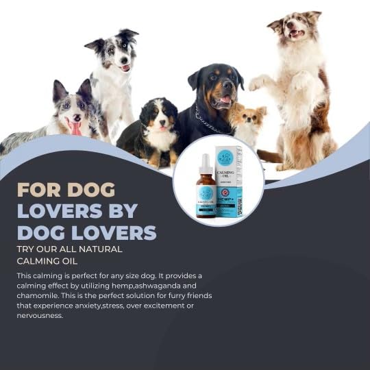 K9 Essentials Hemp Oil for Dogs - 500mg + Chamomile + Ashwagandha Drops for Dogs - Hemp Blend – All Natural Calming Formula Helps Pets with Anxiety, Stress, and Sleep – Organic Ingredients