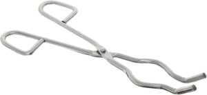 generic 8 inches crucible tongs stainless steel professional grade crucible ss casting tool lab tongs, medium, undefined, aggtong-1