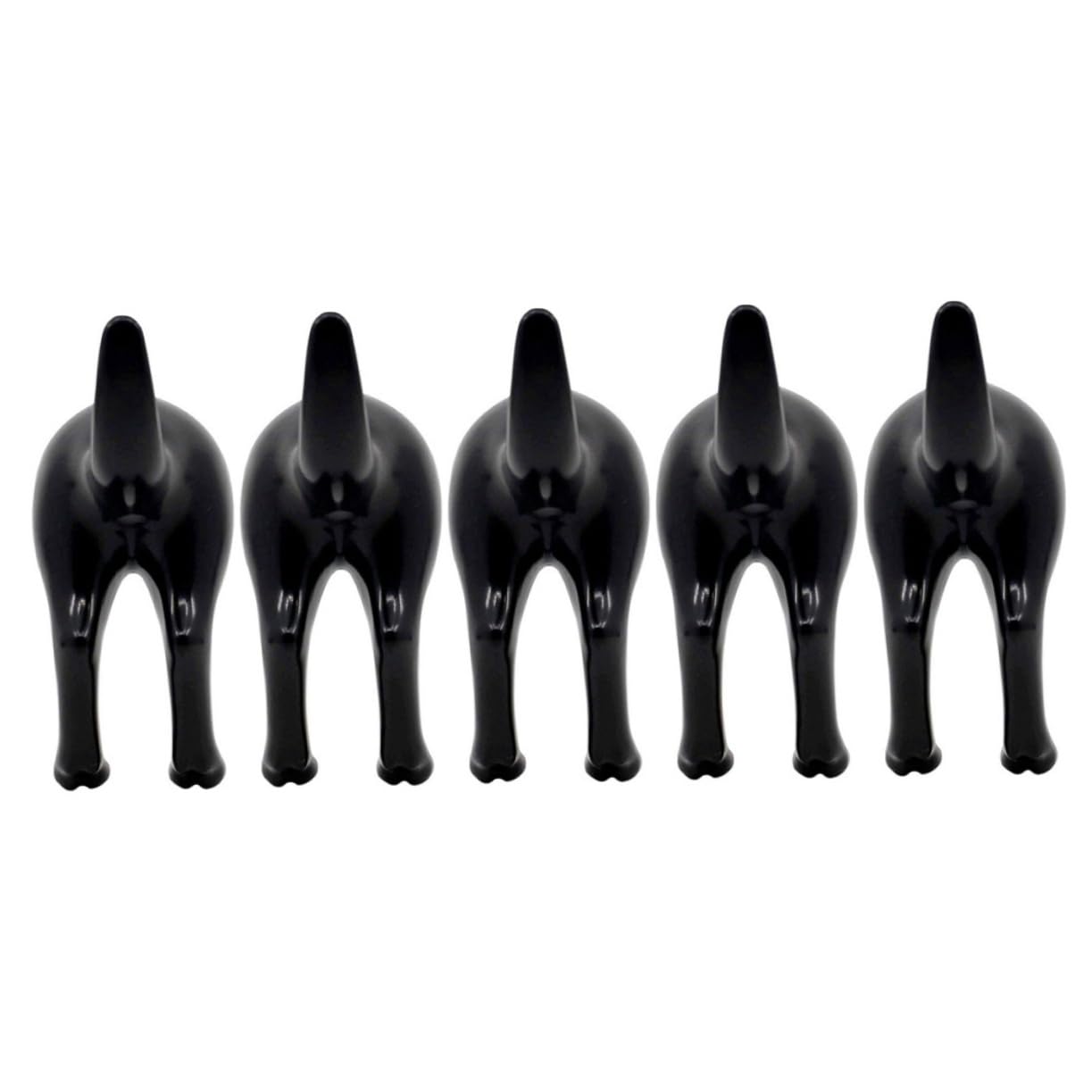 5pcs Tail Decorative Hook Dog Bum Coat Hook Punch Storage Pothook Jacket Hanger Kitchen Hook Wall Hangers Heavy Duty Belt Hanger Dog Tail Hooks Iron Metal Towel Rack