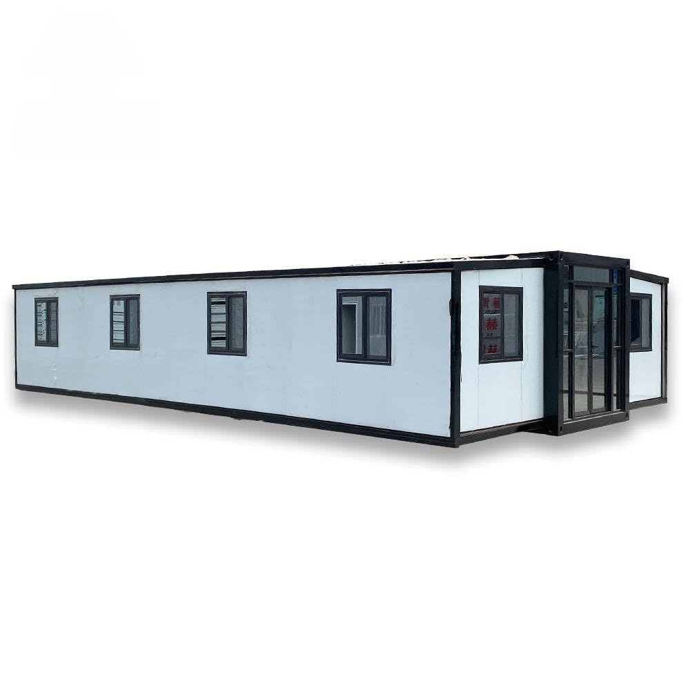 Generic 40x20ft Portable Prefabricated Tiny Home: Expandable Plastic Prefab House for Hotel, Booth, Office, and More - Complete with Restroom