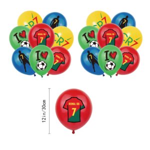 Soccer Balloons, Football Cupcakes, Football Banner, Football Centerpieces, Football Party Decorations Kit for Birthday Party Supplies, Soccer Theme Party Decorations