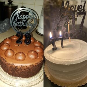 19th & 91st Birthday Candles, Black Number 19 91 Candle for Cake, Happy Birthday Cake Topper Decoration for Birthday Anniversary Celebration Party Supplies