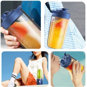 Portable Blender Powerful Personal Blender 400ml Capacity Travel Blender 6 Cutter Portable Juicer Blender with 1 Water Bottle USB Rechargeable Blender for Smoothies 1 Portable Blender