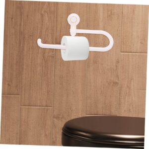 DRESSOOS Portable Toilet Paper Holder No Punching Storage Rack Hanger Tissue Toiletry Holder Suction Cup Towel Rack Roll Rack Napkin Toilet Tissue Rack Towel Suction Holders