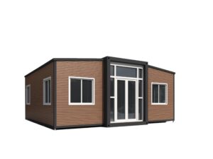 generic expandable home materialize of container, prefeb house, 20 ft expandable house, modern 2 bed portable house, brown