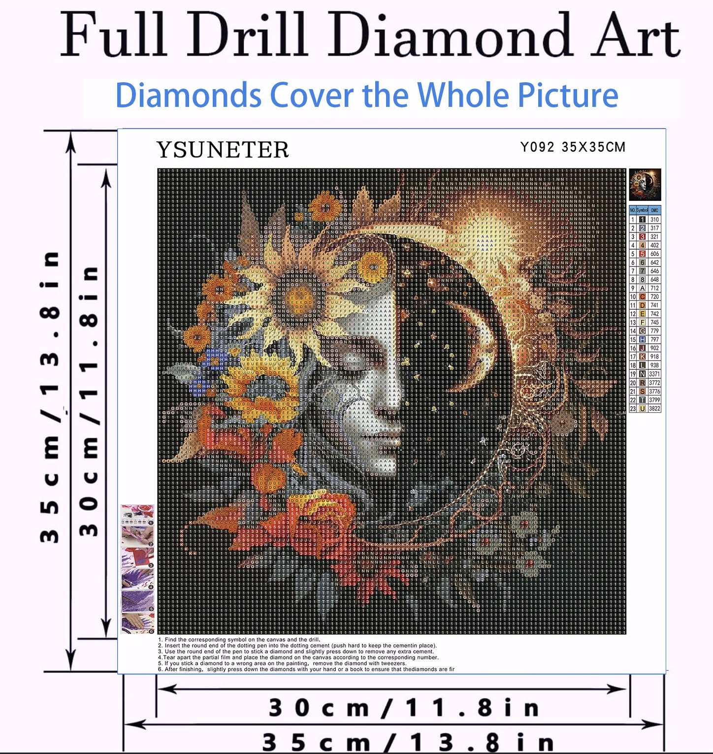 Sun and Moon Diamond Art Kits for Adults, Round Full Drill Diamond Painting Kits for Beginners Gem Art Painting Kits, DIY 5D Diamond Dots Painting with Diamond Arts and Crafts Wall Decor 14x14inch