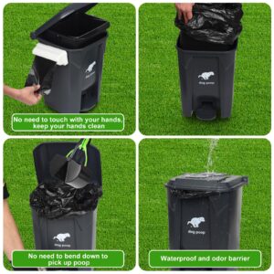 Uppcasir Dog Waste Can Liners, Dog Waste Bags for 15L Dog Poop Trash Can Outside, 10 Pack Dog Poop Bags Rolls Totaling 200 Bags for Outdoor, Garage, Yard or Other Locations