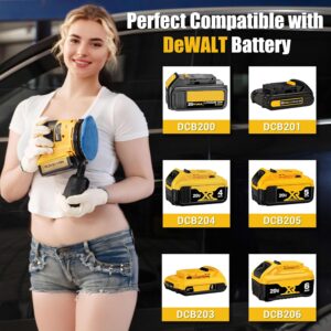 KUWZTY Random Orbit Sander for DEWALT 20v Battery, 5-Inch Variable Speed Orbital Hand Sander with Dust Collector for Sanding and Polishing (Tool Only,No Battery)