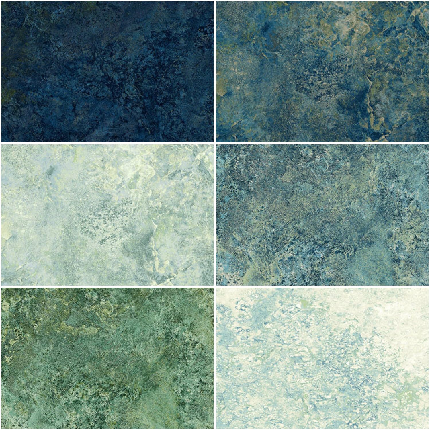 Linda Ludovico Stonehenge Gradations II Blue Planet Tiles 42 10-inch Squares Layer Cake Northcott, Assorted, TGRAD42-48