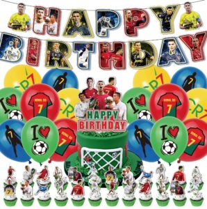 soccer balloons, football cupcakes, football banner, football centerpieces, football party decorations kit for birthday party supplies, soccer theme party decorations