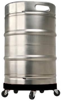 Half-Barrel Keg Dolly - Inexpensive and Easy Way to Move Half-Barrel Kegs and Large Heavy Pots - Transport Kegs from Walk-in to Keg Fridge at Bar - Makes it Easy to Roll Kegs to Mop Cooler Floor