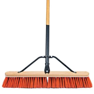 A.M. Leonard Dual-Bristle Push Brooms (30-Inch Block)