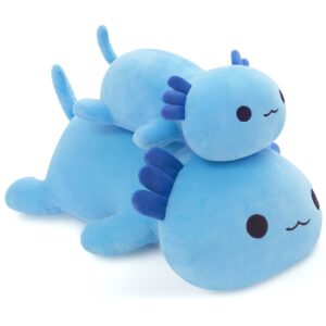 MIAOHAHA Plush Axolotl Toy Plush Pillow Axolotl Stuffed Animal Toy Cute Plushies Kids Plush Toy Pillow(Blue,30cm/11.8in)