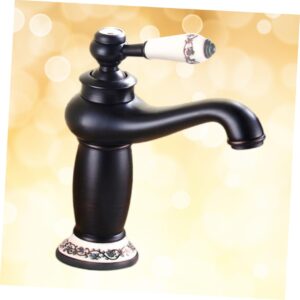 jojofuny Spigot Taps Bath Mixer Tap Bathroom Sink Gold Tap Utility Sink Faucet Faucets Euro Water Tap Kitchen Faucet Basin Single