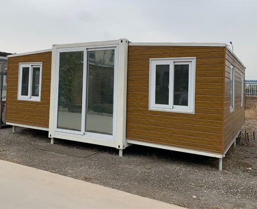 Expandable prefabricated Home Mobile, Prefab House for Hotel, Booth, Office, Guard House, Workshop - Efficient and Versatile Living Solution (20FT*40FT)