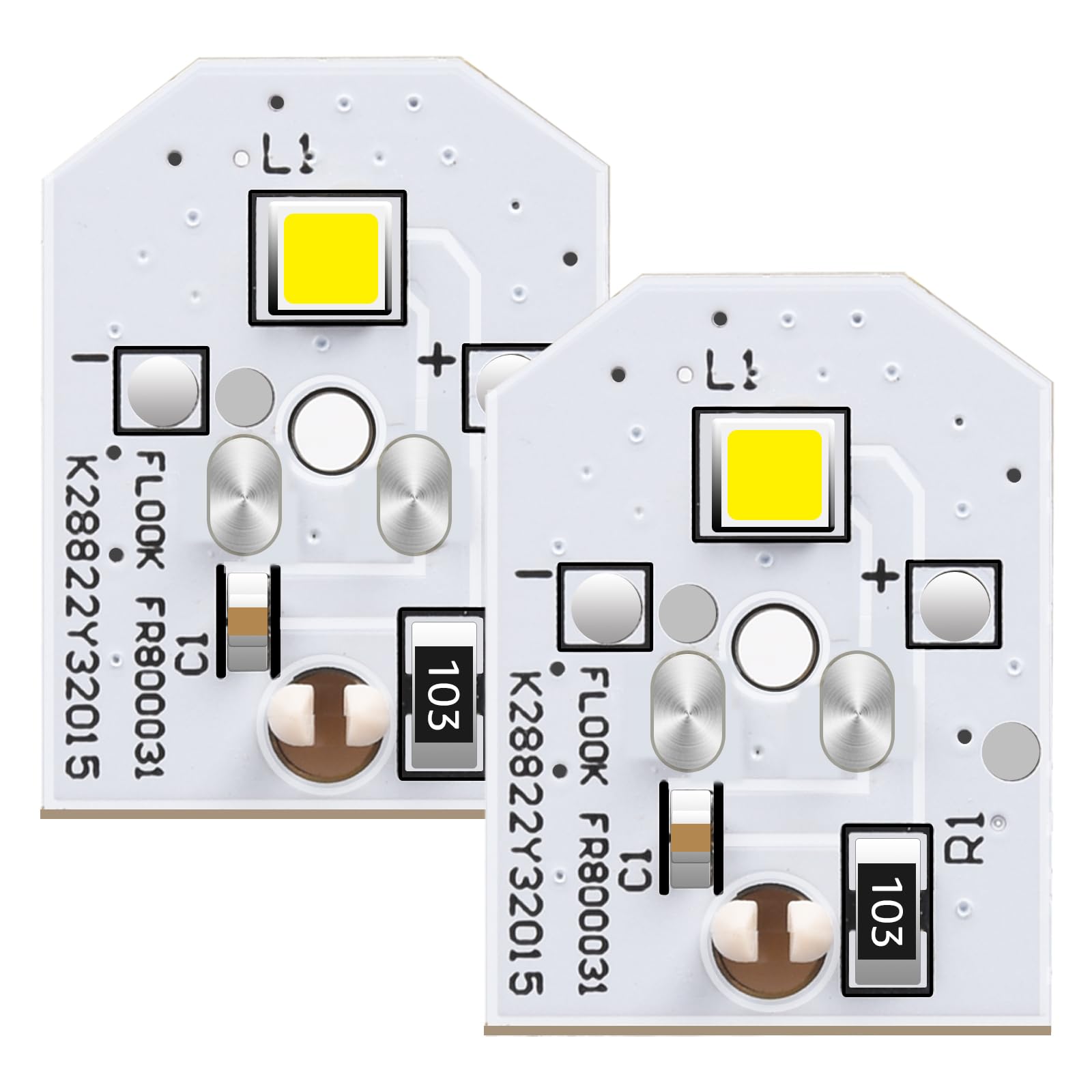 New WR55X11132 LED Light Replacement for GE Refrigerator Compatible with WR55X25754 WR55X26486 WR55X30602 EAP12172918 4590213 AP6261806 PS12172918,Excluding Plastic Cover(2PCS)