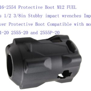 VIGORVIL 49-16-2554 Protective Boot M12 FUEL Fits 1/2 3/8in Stubby impact wrenches Impact Driver Protective Boot Compatible with model 2554-20 2555-20 and 2555P-20