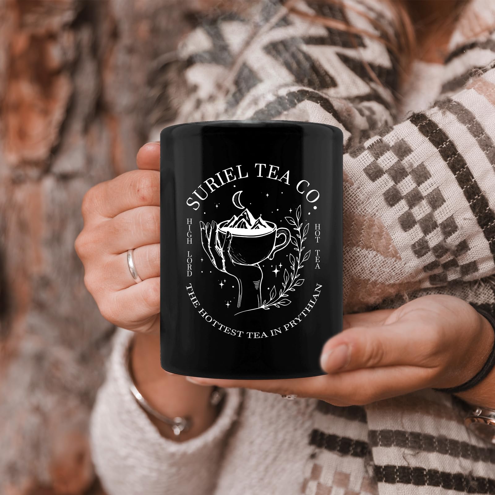 Zomhix Suriel Tea Co Coffee Mug - Suriel Tea Co Mug, A Court of Thorns and Roses Merchandise Cup, Book Lovers Gifts for Women Men, Bookish Gifts, 11oz Ceramic Coffee Mug