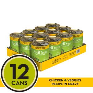 AvoDerm Chicken with Vegetables Stew Recipe for Dogs 13oz, case of 12 cans