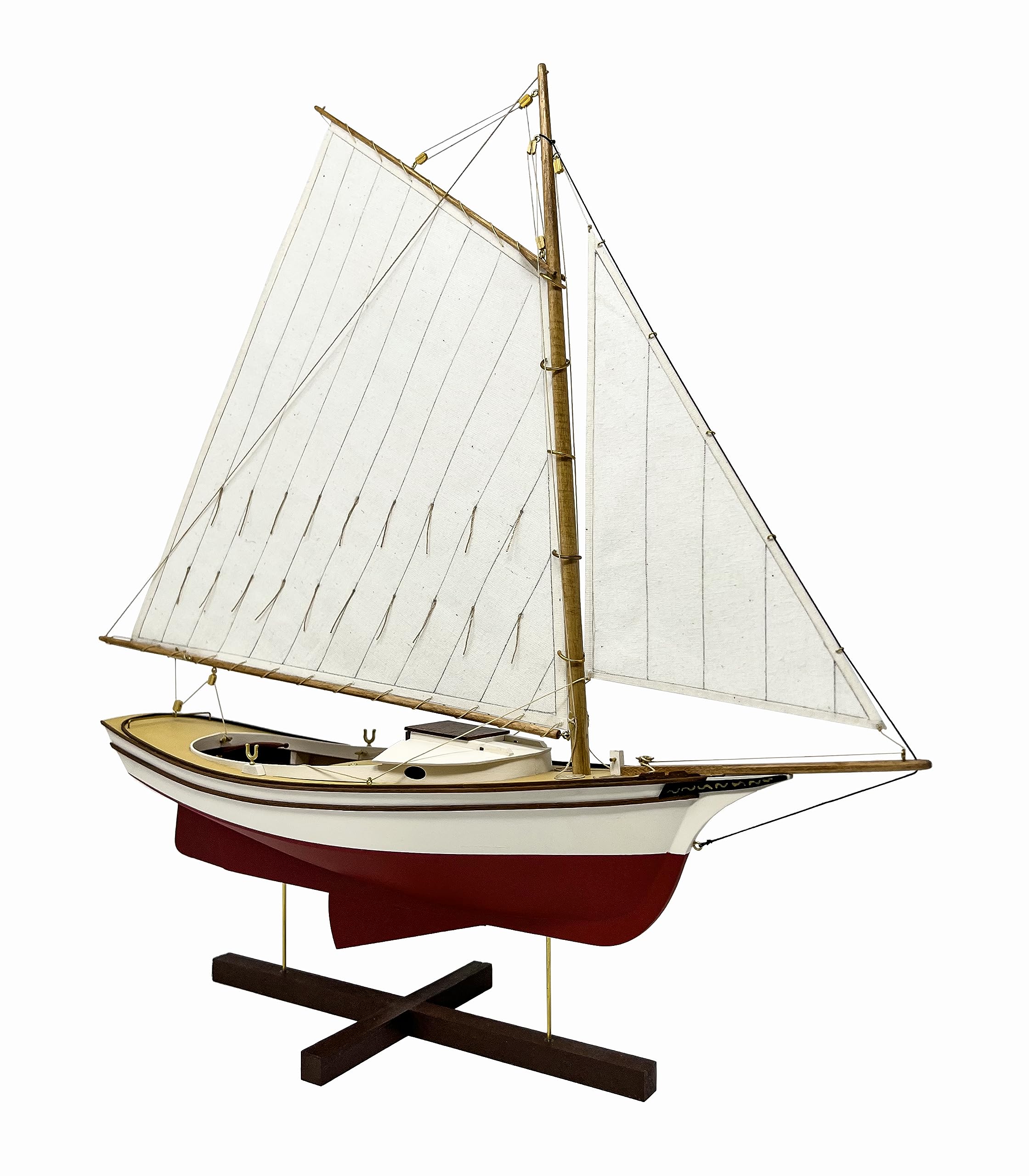 Midwest 951 - Muscongus Bay Lobster Smack 1:24 Model Kit to Build - Model Ship Kit with All Tools, Glue and Paint You Need to Assemble - Easy to Build