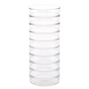 generic 10 pcs plastic petri dishes with lid, plastic lab petri plate dish for lab analysis lab school supplies 90x15mm 55x15mm(55mm), am15sd07jcaus*10