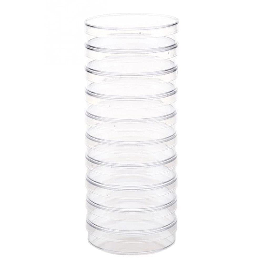 generic 10 PCS Plastic Petri Dishes with Lid, Plastic Lab Petri Plate Dish for Lab Analysis Lab School Supplies 90x15mm 55x15mm(55mm), AM15SD07JCAUS*10