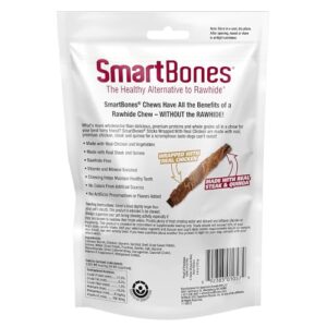 SmartBones Sticks Wrapped with Real Chicken, Steak and Quinoa Rawhide-Free Chews for Dogs, 5 Chews Per Pack, 4.4 Ounces