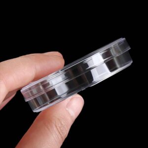 generic 10 PCS Plastic Petri Dishes with Lid, Plastic Lab Petri Plate Dish for Lab Analysis Lab School Supplies 90x15mm 55x15mm(55mm), AM15SD07JCAUS*10