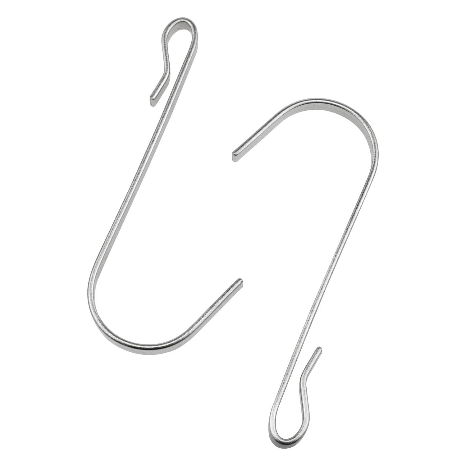 Dsjnf J Shaped Stainless Steel Hooks Wire Rack Hooks Sink Hooks Heavy Duty Hooks for Kitchen Bedroom Office Wire Rack Hanger Accessories -16PCS