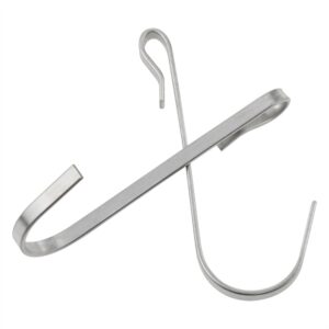 Dsjnf J Shaped Stainless Steel Hooks Wire Rack Hooks Sink Hooks Heavy Duty Hooks for Kitchen Bedroom Office Wire Rack Hanger Accessories -16PCS