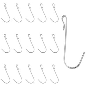 dsjnf j shaped stainless steel hooks wire rack hooks sink hooks heavy duty hooks for kitchen bedroom office wire rack hanger accessories -16pcs