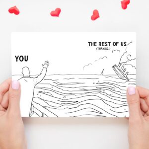 UUEFKTN Funny Coworker Leaving Card Farewell Card, 2024 Grads Card, Cute Retirement Card Gift for Boss Colleague, Goodluck Card Miss You Card, Congratulation New Job Card,Graduation Card