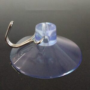 Baglaum Suction Sucker Window Hooks Clear Wire Hook 32MM (Pack of 20)