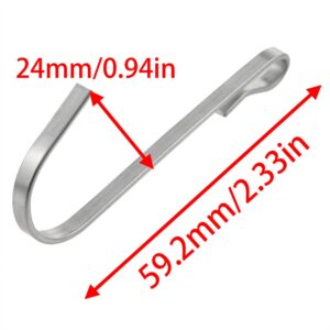 Dsjnf J Shaped Stainless Steel Hooks Wire Rack Hooks Sink Hooks Heavy Duty Hooks for Kitchen Bedroom Office Wire Rack Hanger Accessories -16PCS